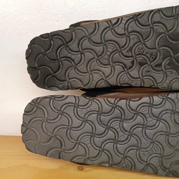 Birkenstock Boston Papillio Brown Sandals Slip On Slides Size 38 Women's 7 Mns 5 - Picture 9 of 14